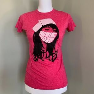 COPY - LIKE NEW Small Sonic Youth Pink T-Shirt
